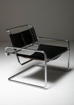 Compasso - Cantilever Steel chair by Luigi Saccardo for Arrmet
