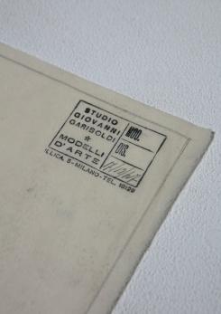 Compasso - Drawing by Giovanni Gariboldi for Paolo Buffa