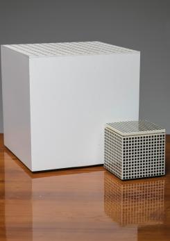 Compasso - Pair of "Cubo Luce" Table Lamps by Studio OPI for Cini & Nils 