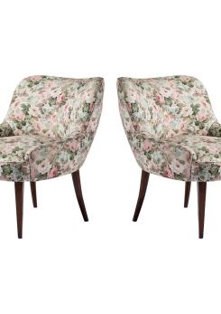 Compasso - Pair of Italian 1950s Club Chairs