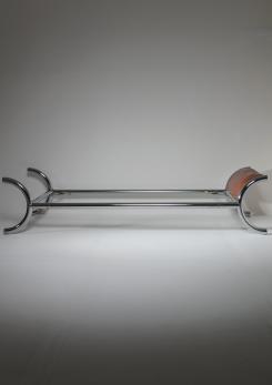 Compasso - Italian 70s Single Chrome Bed by Zevi