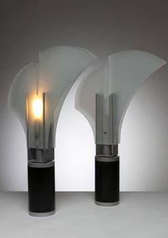Compasso - Rare Pair of  "Mezzo Alfiere" Table Lamps by Carla Venosta for Quattrifolio