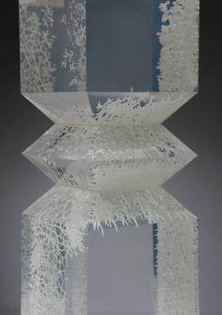 Compasso - Pair of Plexiglass Table Lamps by Alessio Tasca for Fusina