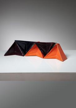 Compasso - Set of Six Ceramic Sculptures by Alfredo Pizzo Greco Compasso - Set of Six Ceramic Sculptures by Alfredo Pizzo Greco