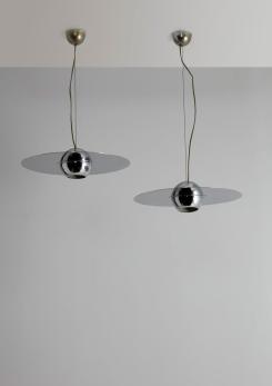Compasso - Pair of "Padacroma" Pendant Lamp by Mazza and Gramigna for Quattrifolio