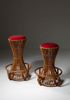 Compasso - Pair of High Stools by Tito Agnoli for Bonacina