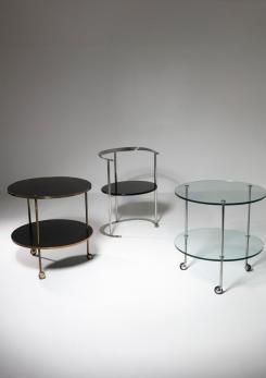 Compasso - "T6" Glass Cart by Corrado Corradi Dell'Acqua for Azucena