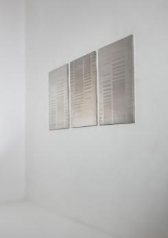 Compasso - Set of Three Steel Oxidized Wall Panels