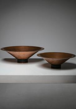 Compasso - Set of Two Copper Centerpieces