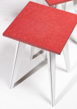 Compasso - Pair of Italian 50s Formica Stools