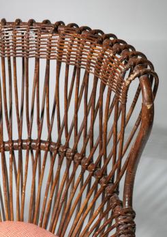 Compasso - Pair of "Margherita" Lounge Chairs by Franco Albini for Bonacina