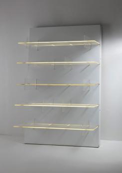 Compasso - Wall Lighting Shelf by Roberto Monsani for Acerbis