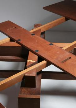 Compasso - Extendible Table by Silvio Coppola for Bernini