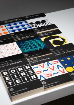 Compasso - Rare Collection of 27 Books with Enzo Mari Art Covers Compasso - Rare Collection of 27 Books with Enzo Mari Art Covers
