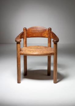 Compasso - Chestnut 60's Armchair by Rainer Daumiller