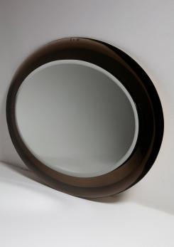 Compasso - Italian 70s Oval Wall Mirror