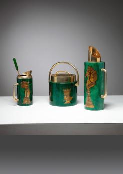 Compasso - Malachite Cocktail Set by Aldo Tura for Macabo