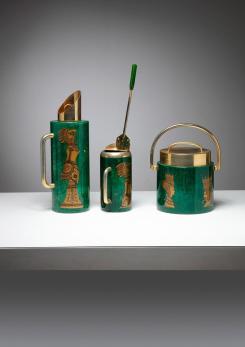 Compasso - Malachite Cocktail Set by Aldo Tura for Macabo