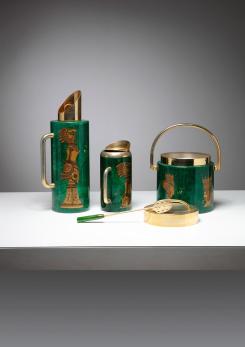 Compasso - Malachite Cocktail Set by Aldo Tura for Macabo