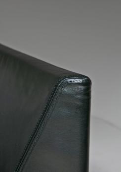 Compasso - Leather Armchair Model "D101" by Tecno