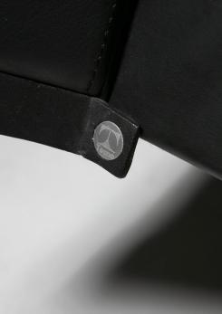 Compasso - Leather Armchair Model "D101" by Tecno