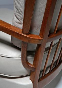 Compasso - Paolo Buffa Leather Lounge Chair