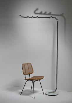 Compasso - Large Chrome Floor Lamp by Reggiani
