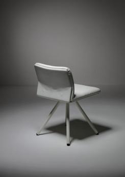 Compasso - Set of White Leather Chairs