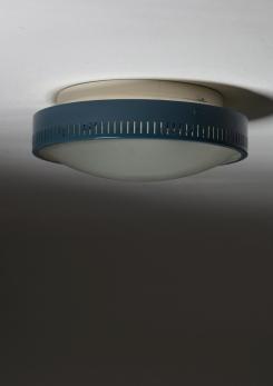 Compasso - Metal and Glass Ceiling Lamps by Stilnovo, Italy, 1950s