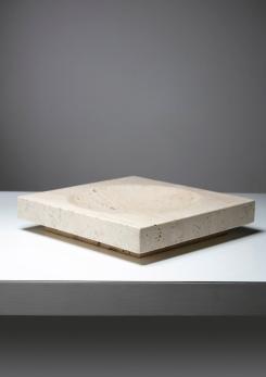 Compasso - Italian 70s Travertine Centerpiece