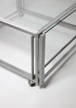 Compasso - Set of Three Italian 70s Chrome Low Carts