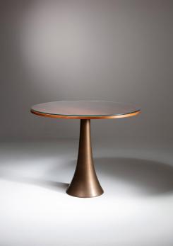 Compasso - "Series 41" Bronze Table by Angelo Mangiarotti for Bernini