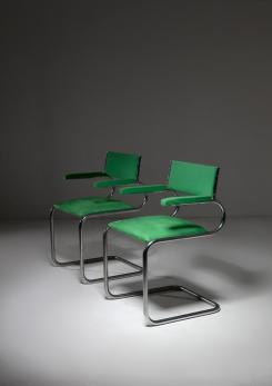 Compasso - Pair of Armchairs by Luigi Saccardo for Arrmet