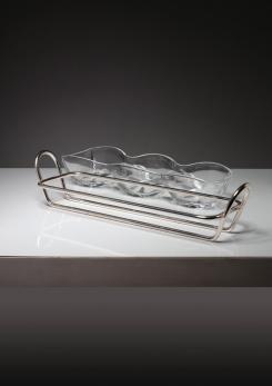 Compasso - Pair of Serving Pieces by Lino Sabattini for Argenteria Sabattini