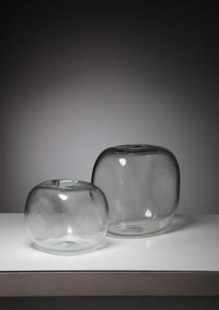 Compasso - Pair of "Cubico" Vases by Barbini