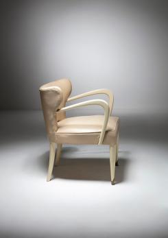 Compasso - Pair of Italian 50s Easy Chairs 
