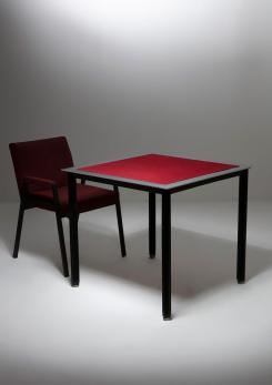 Compasso - "Fasce Cromate" Game Table by Luigi Caccia Dominioni for Azucena Compasso - "Fasce Cromate" Game Table by Luigi Caccia Dominioni for Azucena