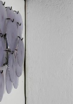 Compasso - Pair of Iridescent Mazzega Wall Lamps