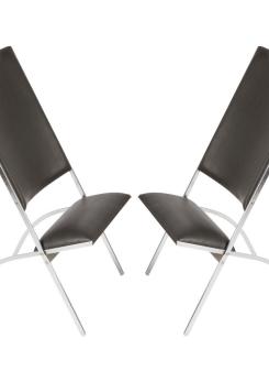Compasso - Pair of "Pontiponti" Chairs by Gio Ponti for Pallucco