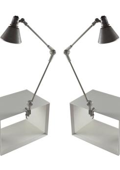 Compasso - Pair of Stilnovo Clamp Lamps