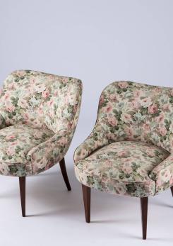 Compasso - Pair of Italian 1950s Club Chairs