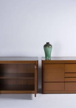 Compasso - Set of Two Marble-Top "4D" Storage System by Mangiarotti for Molteni