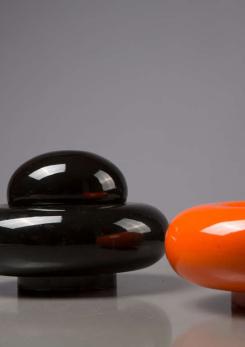 Compasso - Pair of Ceramic Centerpieces by Roberto Arioli for Gabbianelli